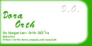 dora orth business card